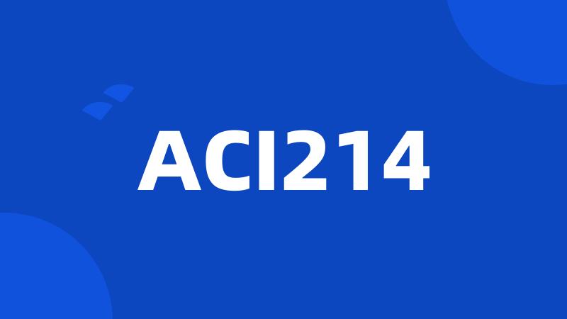 ACI214