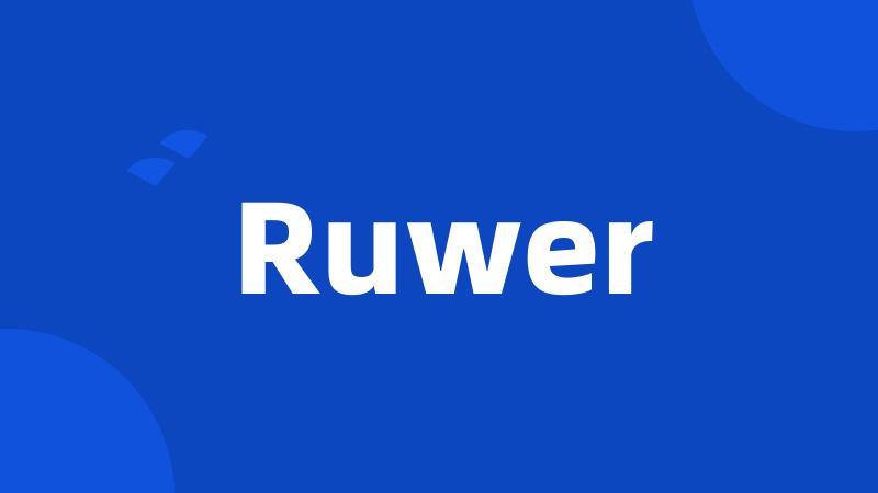 Ruwer