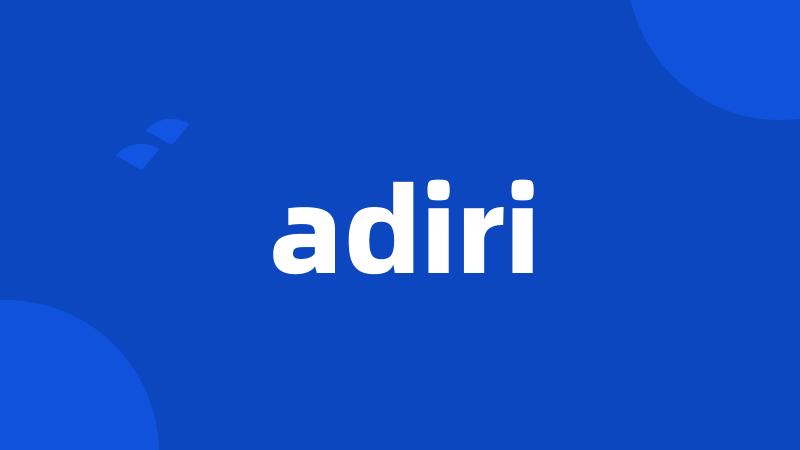 adiri