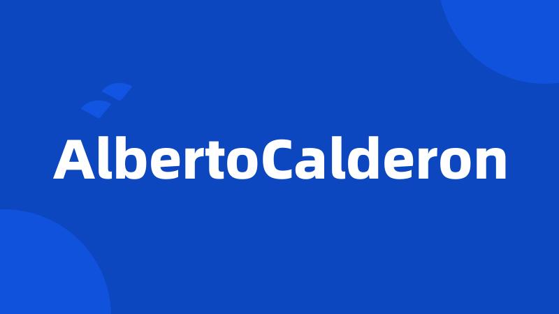 AlbertoCalderon