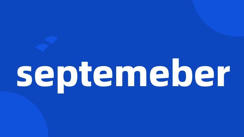 septemeber