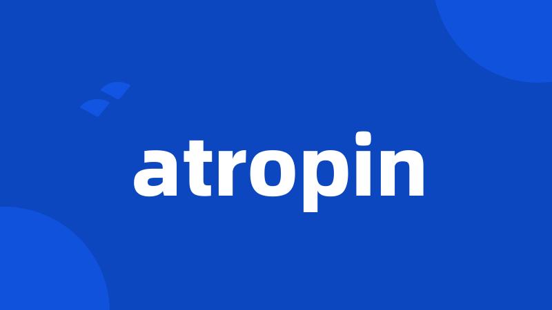 atropin