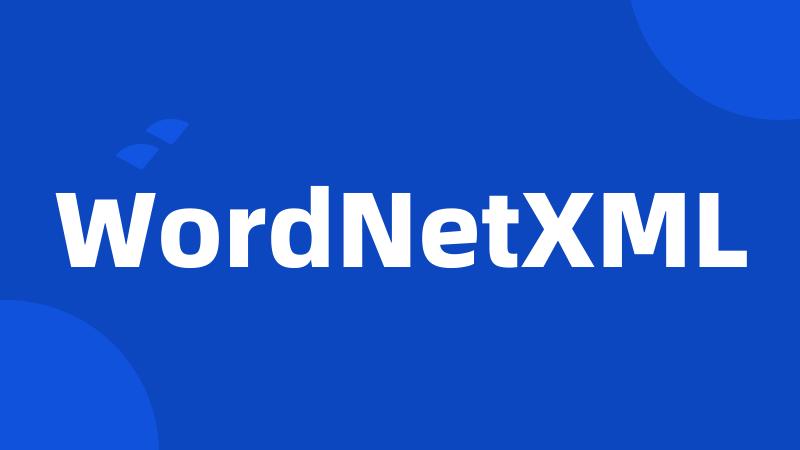 WordNetXML