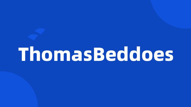 ThomasBeddoes