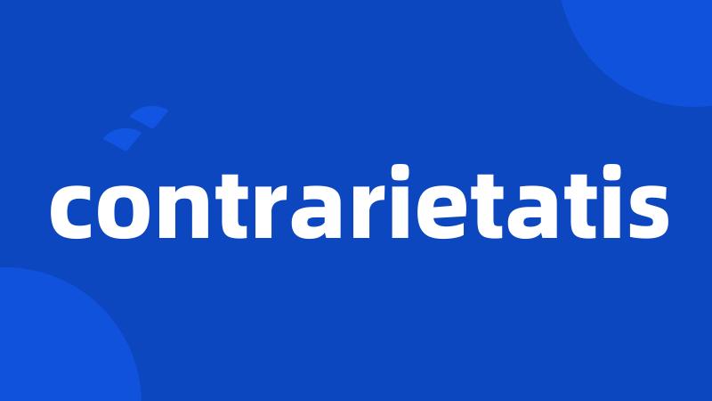 contrarietatis