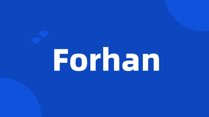 Forhan