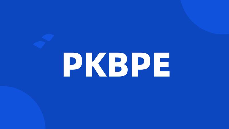 PKBPE