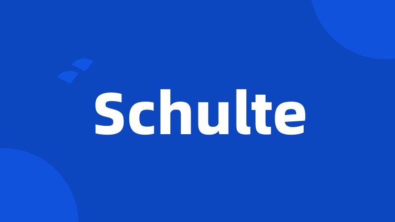 Schulte