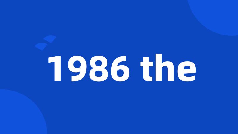 1986 the