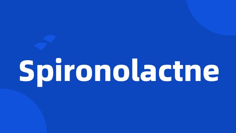 Spironolactne