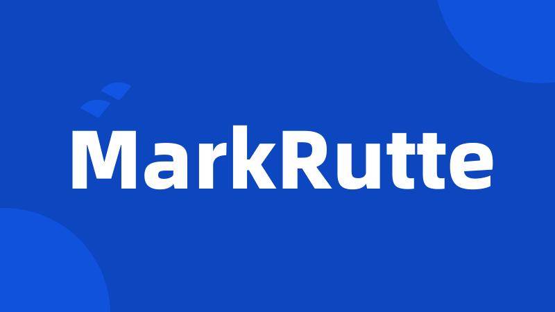 MarkRutte