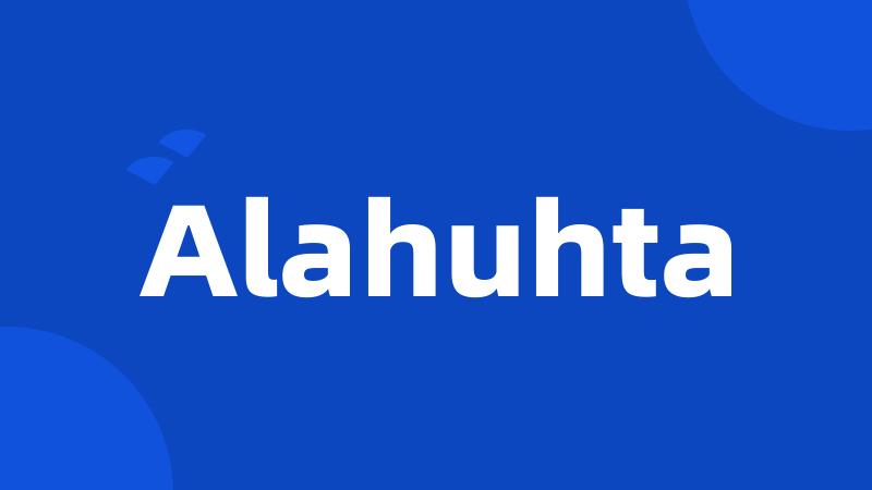 Alahuhta