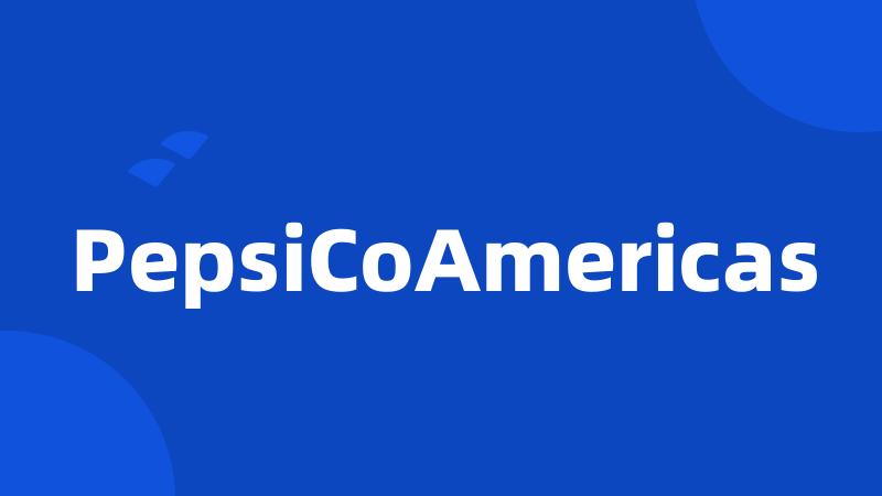 PepsiCoAmericas