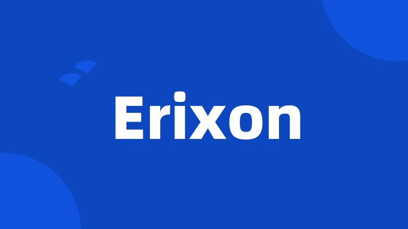 Erixon