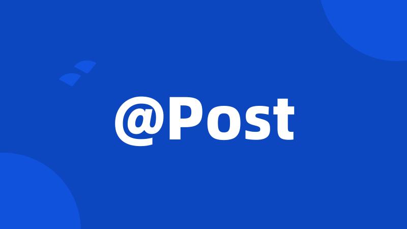 @Post