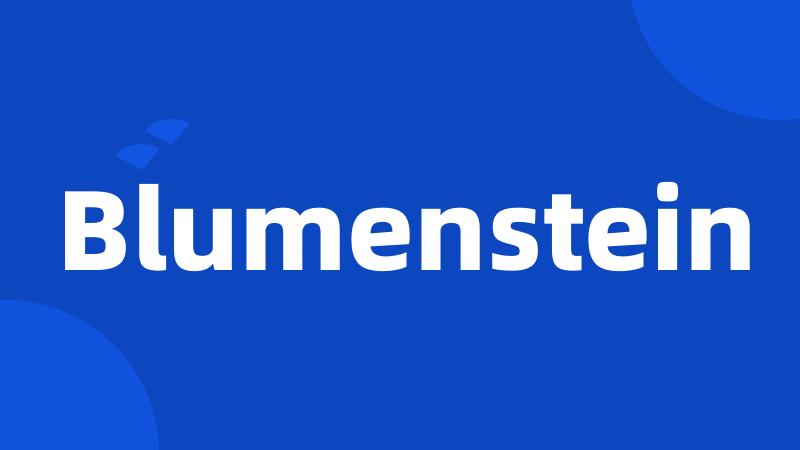 Blumenstein