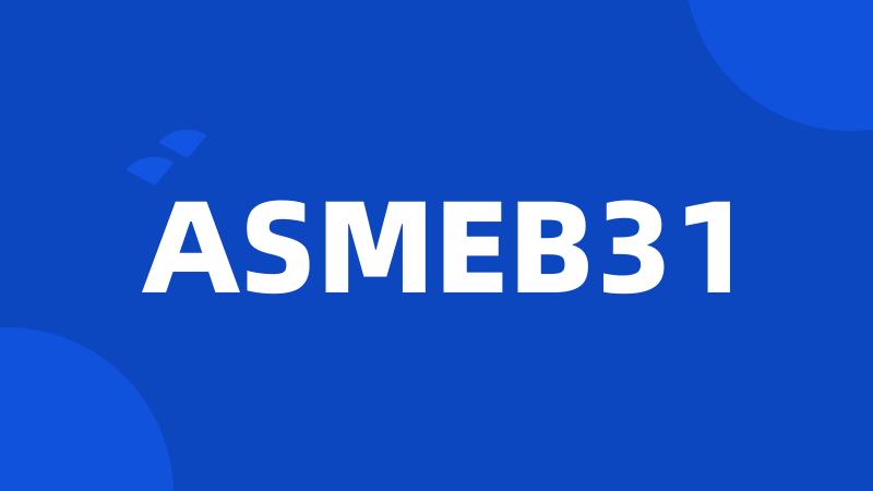 ASMEB31