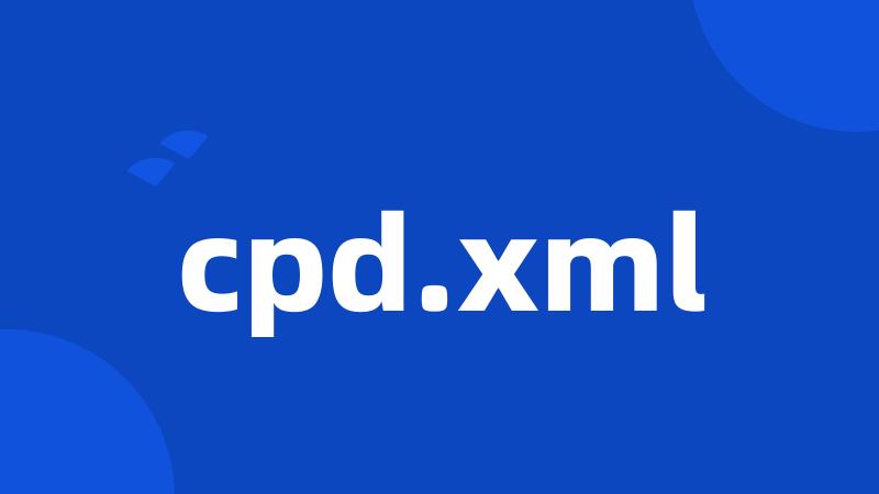 cpd.xml