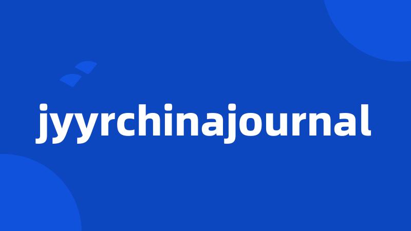 jyyrchinajournal