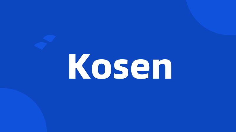 Kosen