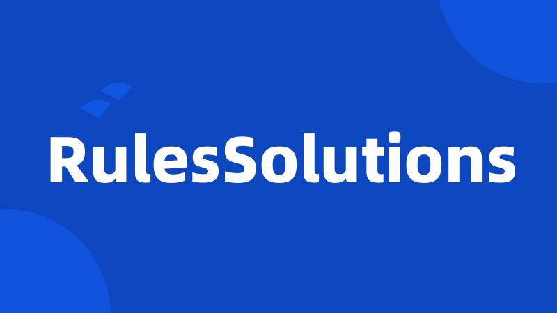 RulesSolutions