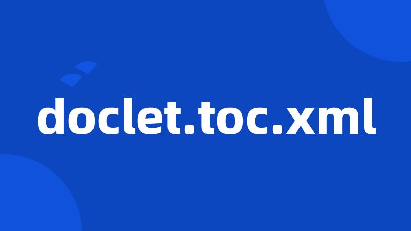 doclet.toc.xml