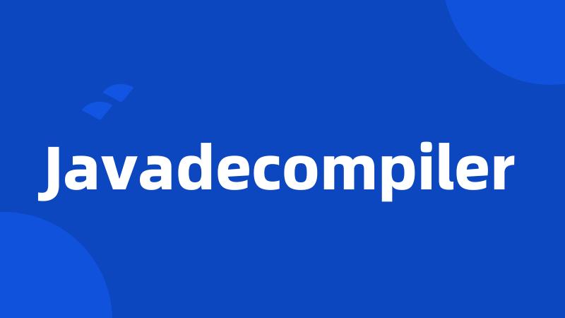 Javadecompiler