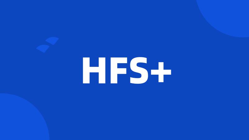 HFS+