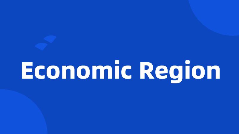 Economic Region