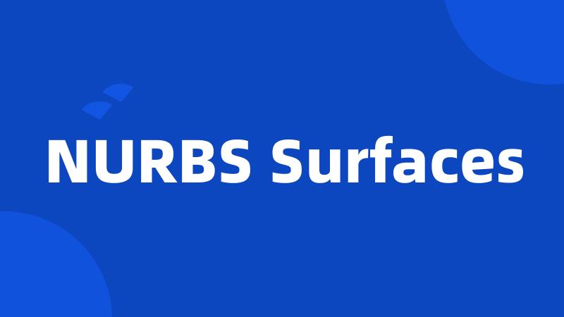 NURBS Surfaces
