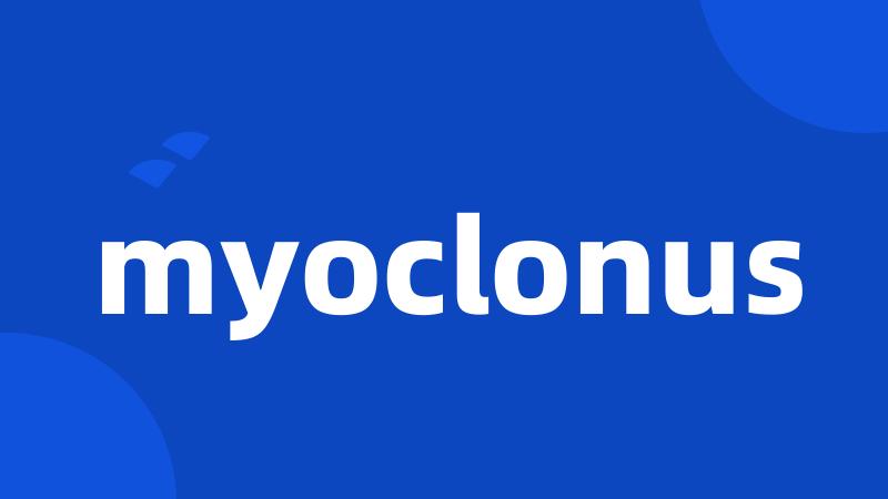 myoclonus
