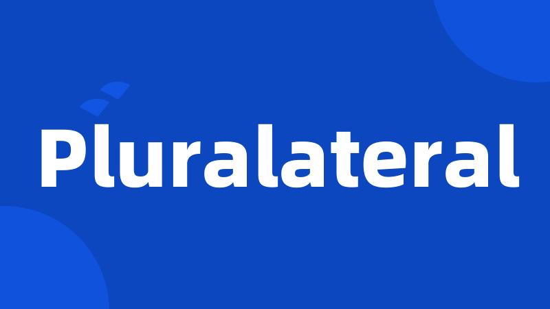 Pluralateral