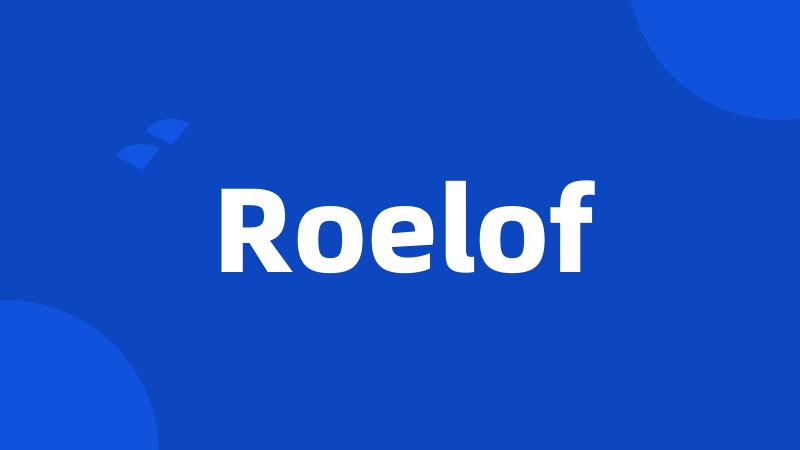 Roelof