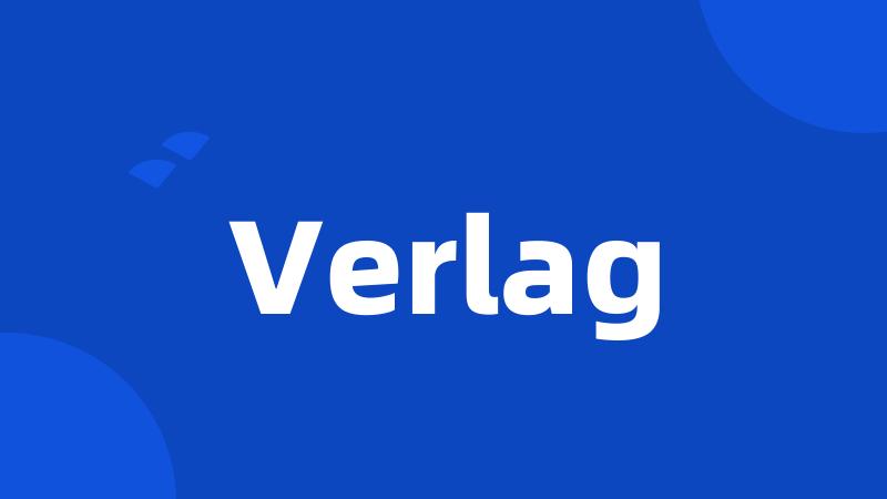 Verlag