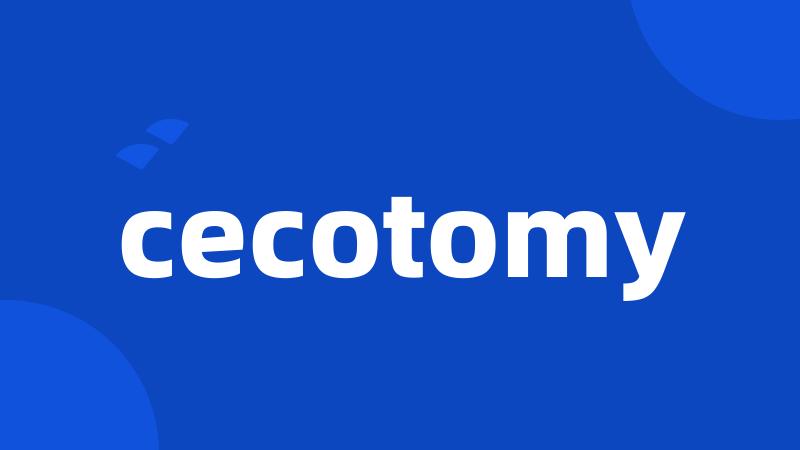 cecotomy