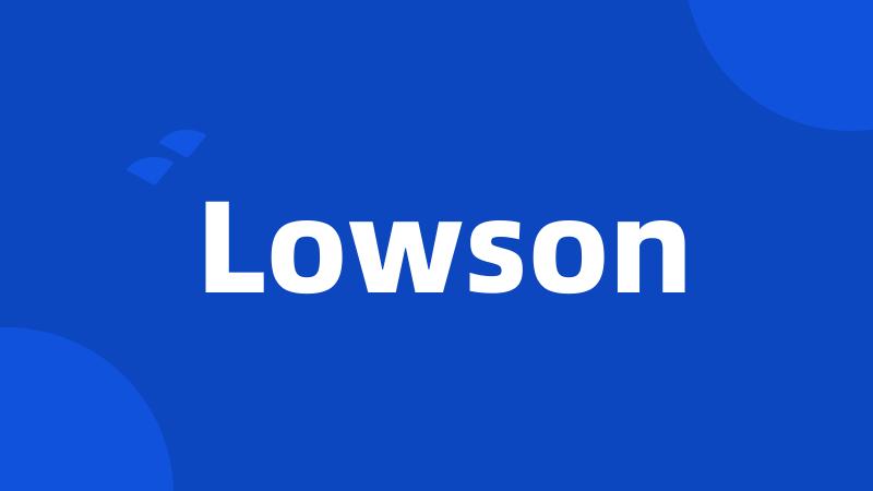 Lowson