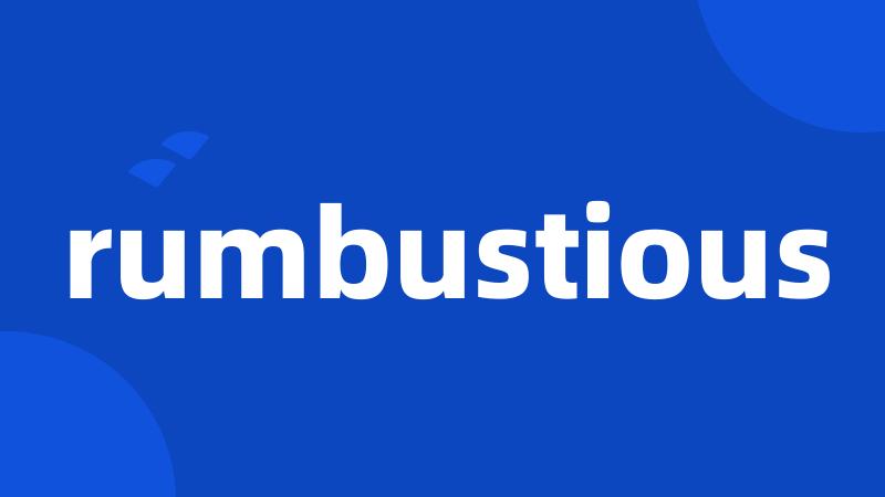 rumbustious