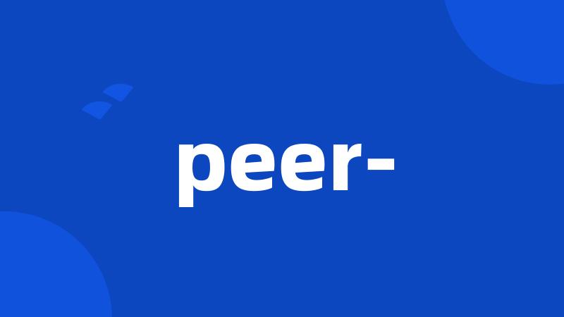 peer-