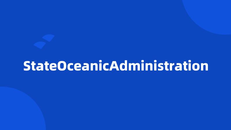 StateOceanicAdministration