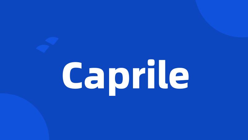 Caprile