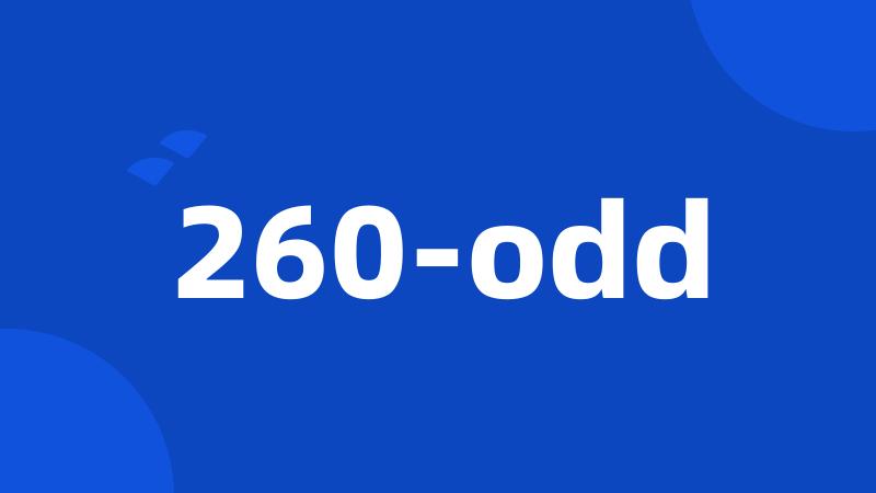 260-odd