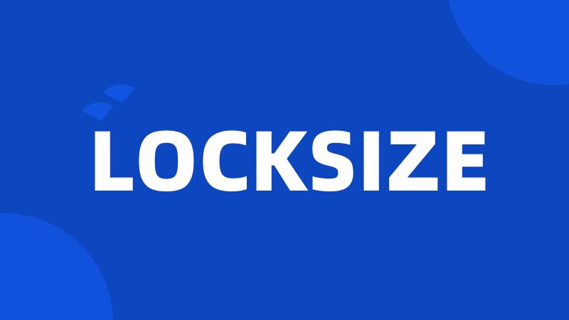 LOCKSIZE