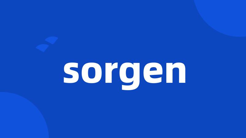 sorgen