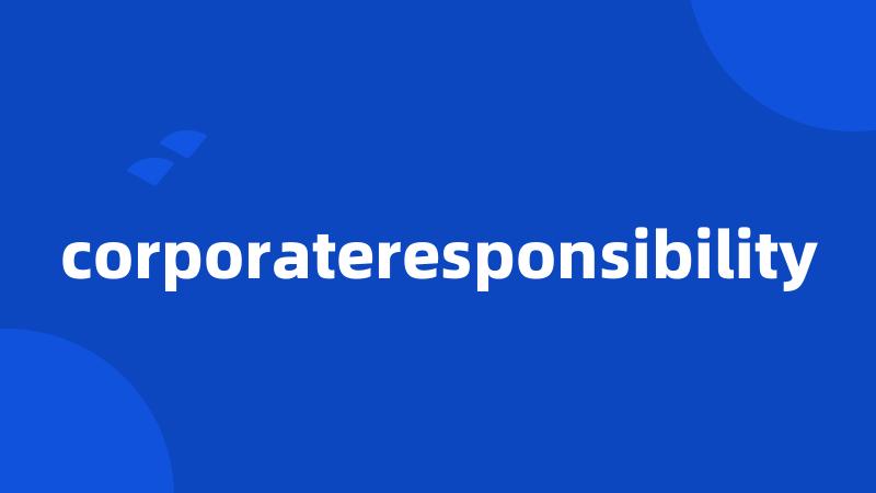 corporateresponsibility