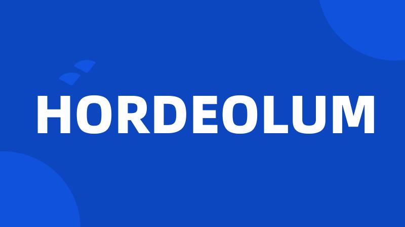 HORDEOLUM