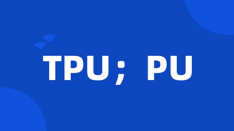 TPU；PU