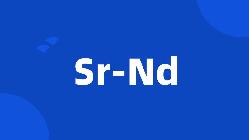 Sr-Nd