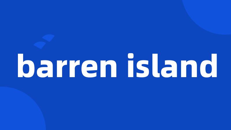 barren island