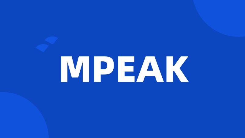 MPEAK