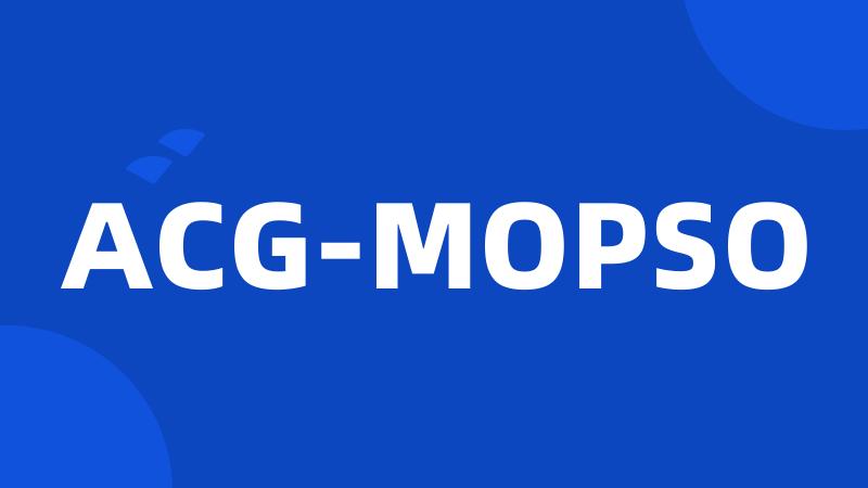 ACG-MOPSO